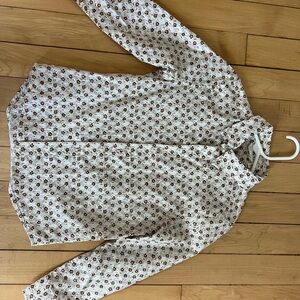 Kids Floral Print Button Down Shirt